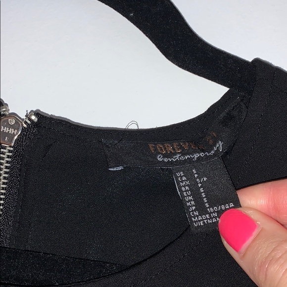 black tank blouse / size small - Picture 2 of 4